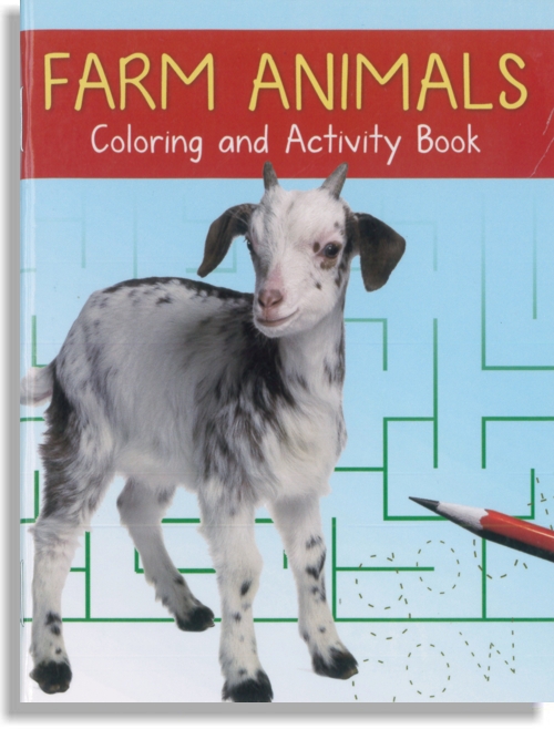 Farm Animals Mini Coloring and Activity Book