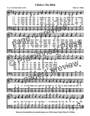 Song: I Believe The Bible