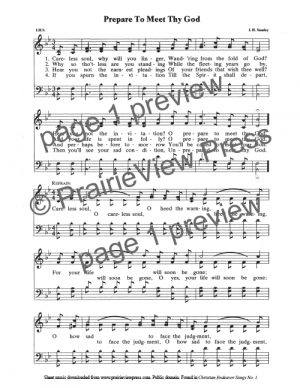Song: Prepare To Meet Thy God