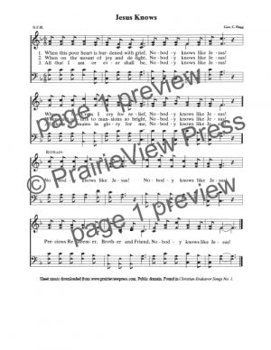 Song: Jesus Knows