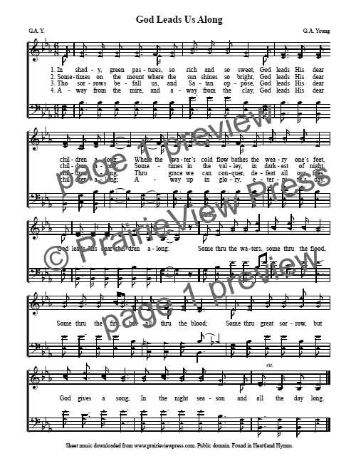 Song: God Leads Us Along