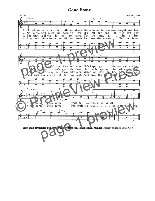 Song: Gone Home
