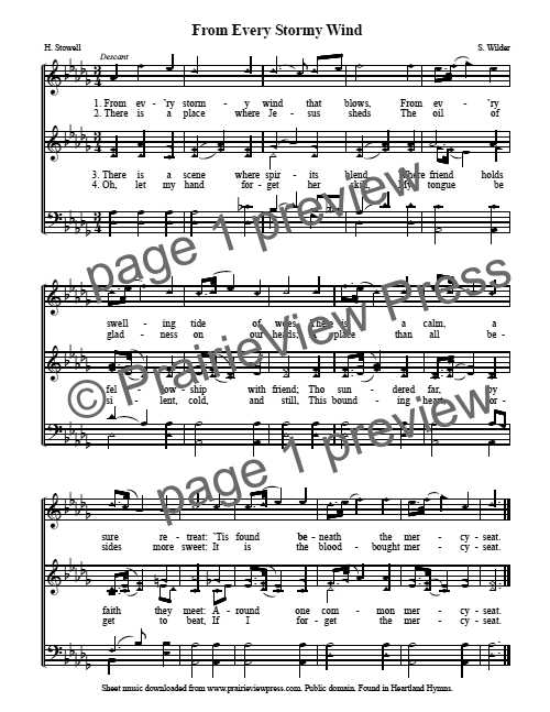 Song: From Every Stormy Wind