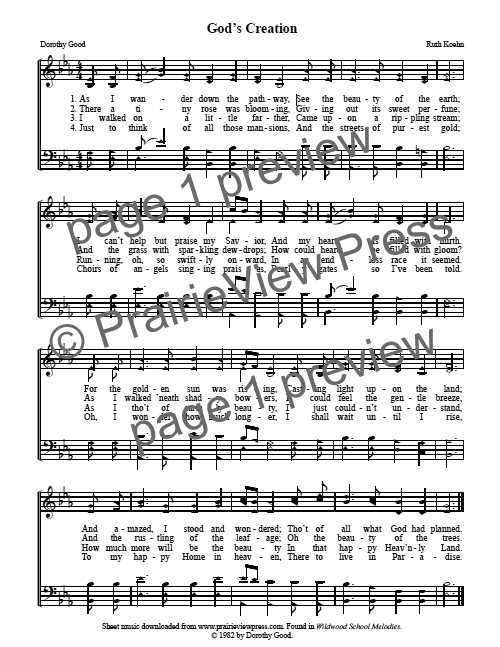 Song: God's Creation