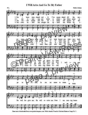Song: I Will Arise And Go To My Father