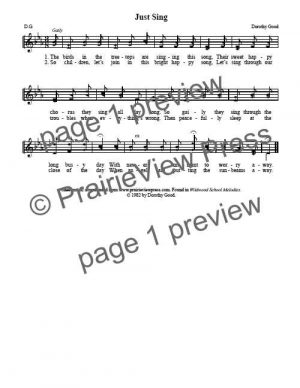 Song: Just Sing