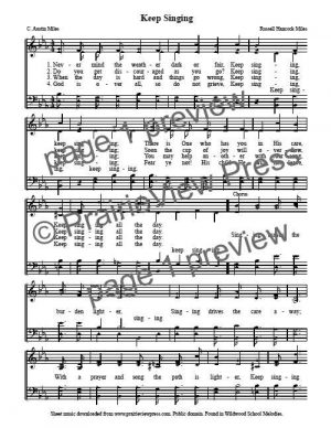 Song: Keep Singing