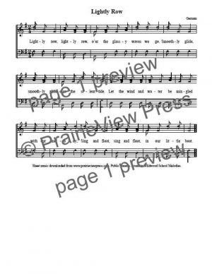 Song: Lightly Row
