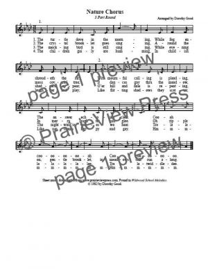 Song: Nature Chorus