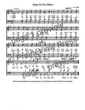 Song: Sleep On Thy Pillow