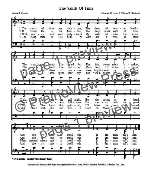 Song: The Sands Of Time