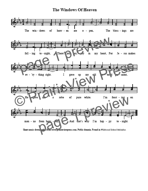 Song: The Windows Of Heaven