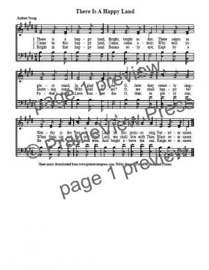 Song: There Is A Happy Land
