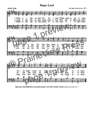 Song: There Is A Happy Land
