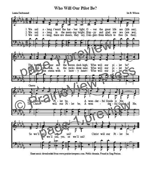Song: Who Will Our Pilot Be