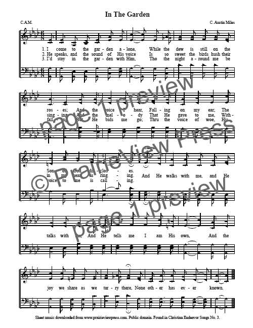 Song: In The Garden