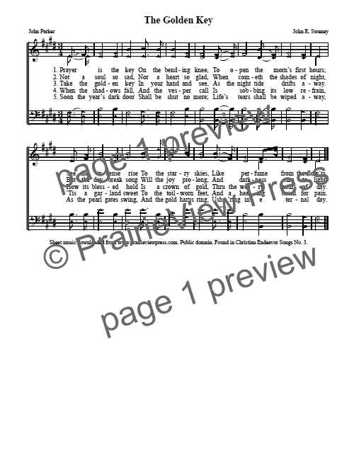 Song: The Golden Key