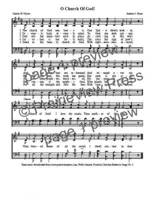 Song: Oh Church Of God