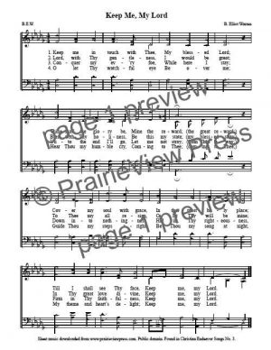 Song: Keep Me My Lord