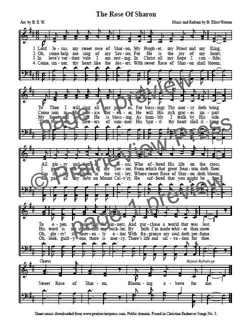 Song: The Rose of Sharon
