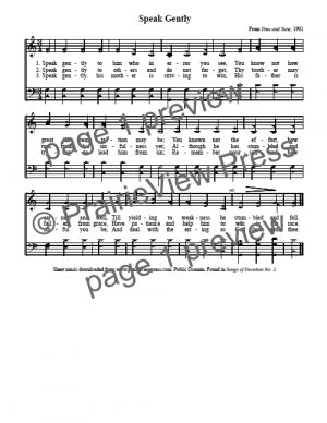 Song: Speak Gently