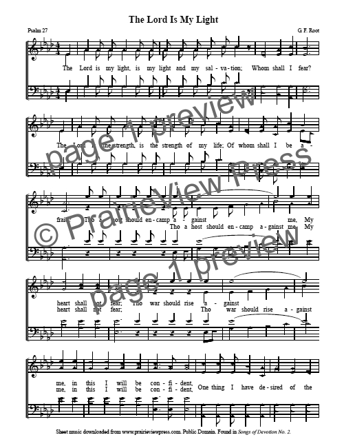 Song: The Lord Is My Light
