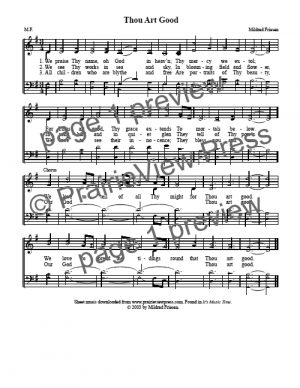 Song: Thou Art Good