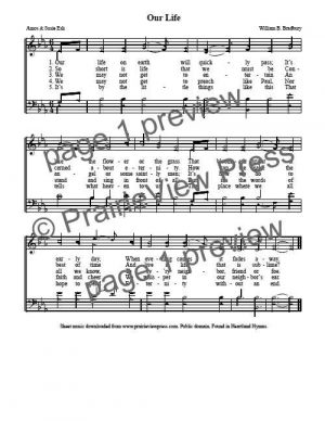Song: Our Life (Tune Just As I Am)