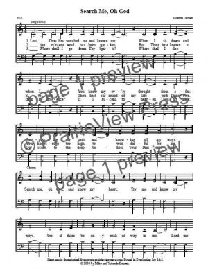 Song: Search Me Oh God