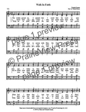 Song: Walk In Faith
