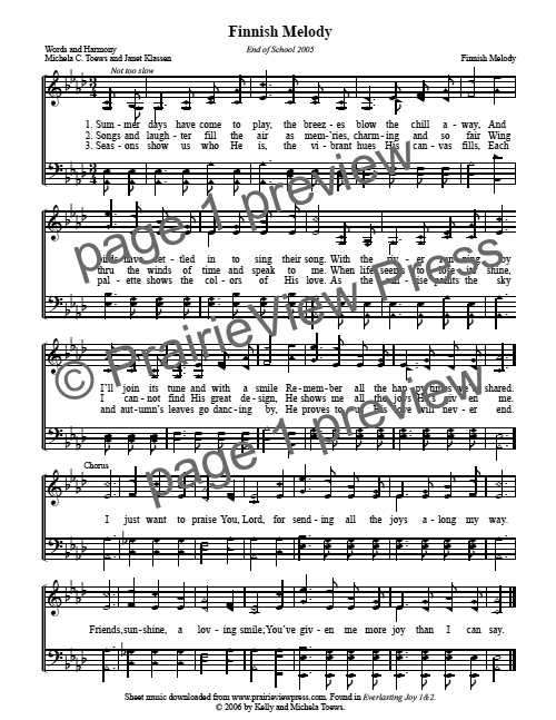 Song: Finish Melody