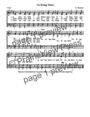 Song: No Dying There