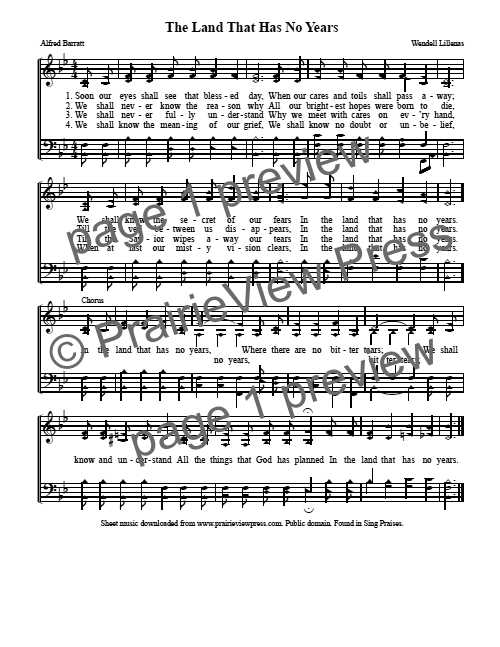 Song: The Land That Has No Years