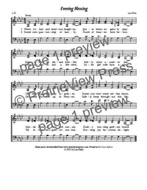 Song: Evening Blessing