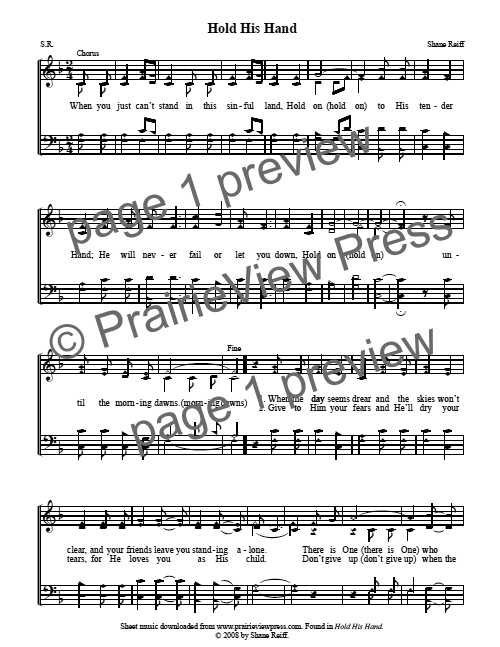 Song: Hold His Hand