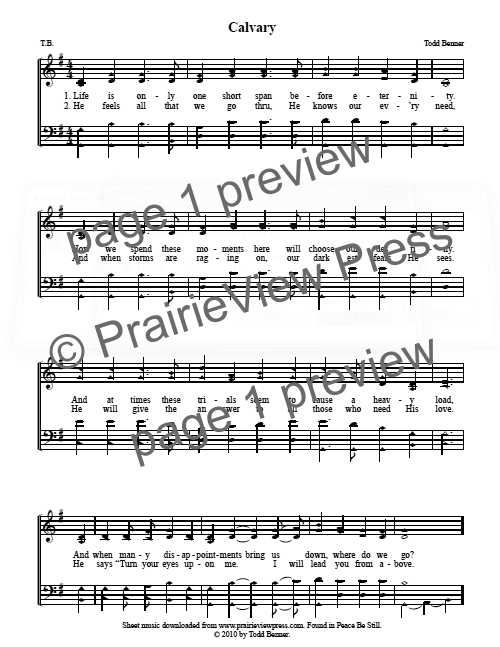 Song: Calvary