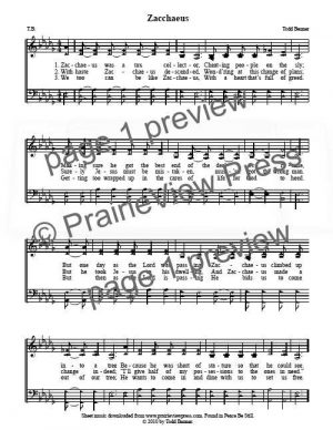 Song: Zacchaeus