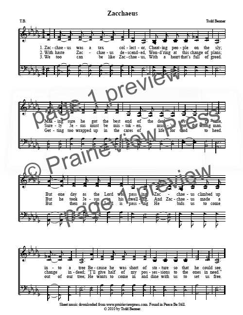 Song: Zacchaeus