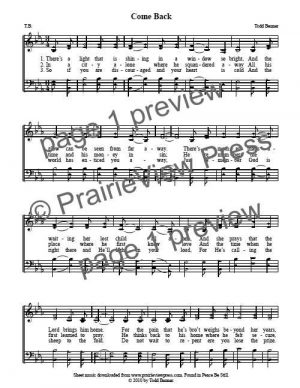 Song: Come Back