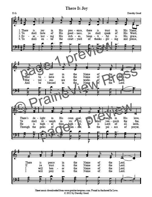 Song: There Is Joy