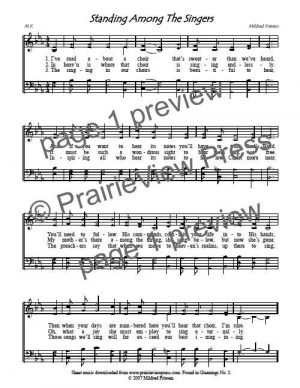 Song: Standing Among The Singers