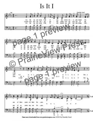 Song: Is It I