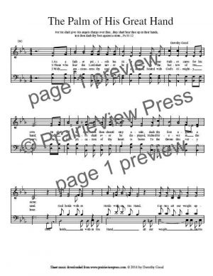 Song: The Palm Of His Great Hand